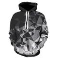 Herren Hoodie Sweatshirt Kapuze Leichter Hoodie Schwarz und Weiß Schwarz Weiss Schwarz Weiß Blau Mit Kapuze Graphic 3D-Druck Täglich Ausgehen 3D-Druck Designer Basic Brautkleider schlicht Herbst