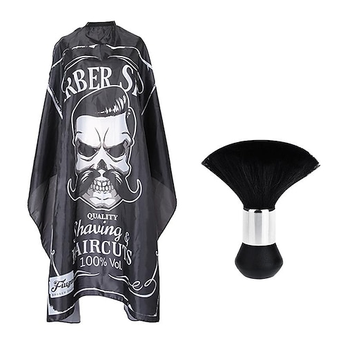 Professioneller wasserdichter Haarstyling-Umhang für Friseursalon-Umhang für Friseursalon mit Schnappverschluss, weiß Image