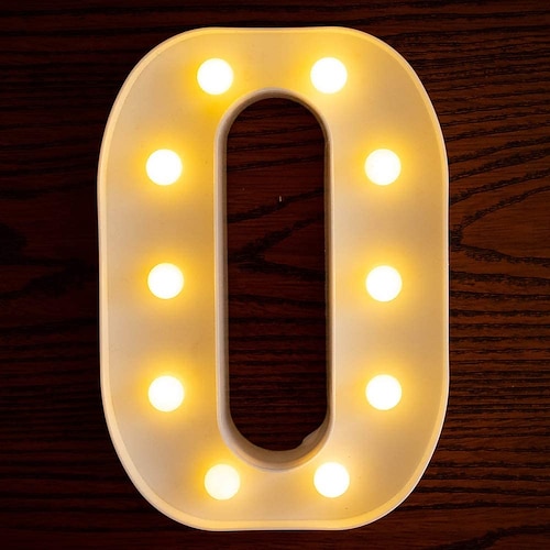 LED-Buchstaben-Lichter Alphabet-Leuchtzeichen für Nachtlicht-Heimparty-Geburtstags-Hochzeits-Bar-Dekoration Image