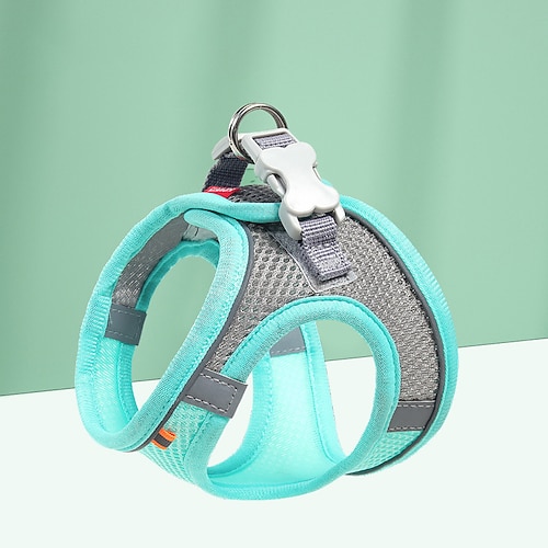 Haustier Geschirr Leine Schützen Sie Ihre Katze mit diesem atmungsaktiven, reflektierenden, mehrfarbigen Design-Geschirr Image