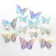 24 Pcs 3D Butterfly Wall Stickers Cake Balloon Decorative Accessories for Wedding Festivals and Parties in Foreign Trade