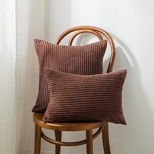 Dekorative Wurfkissen, Herbst-Kissenbezüge, schlicht, Nordeuropa, kurzer Plüsch, einfarbig, für Zuhause, Büro, Kissenbezug, Wohnzimmer, Schlafzimmer, Sofa, Kissenbezug, Rosa, Blau, Salbeigrün Image