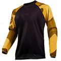 Herren Radtrikot fahrradbekleidung Fahrradtrikot Downhill Jersey Fahrradtrikot Langarm MTB Mountain Rennrad Winter Schwarz / Orange Schwarz Dunkelviolett Schwarz Geometrisch Fahhrad Trikot warm