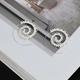 Exaggerated Large Spiral Earrings Swirl Gear Heart Shape Vintage Ear Jewelry For Women Girls 1Pair