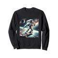 Space, Galaxy, coole Grafik, Skateboarding, Herrenmode, Sweatshirt