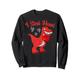 T-Rex Dinosaurier I Steal Heart Red Heart Lover Valentinstag Sweatshirt