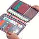 Travel Wallet & Family Passport Holder, Casual Canvas Document Organizer Case With Zipper