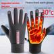 Women's Winter Warm Gloves, Full Finger Windproof Touch Screen Sports Gloves, Fleece-lined Outdoor Cycling Gloves