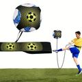 Football Kick Trainer For Single Parcticing, Adjustable Elastic Soccer Ball Auxiliary Fitness Equipment, Football Training Belt