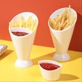 6.3×3.54 French Fries Holder - Perfect For Serving Potato Chips, Vegetable Salads & Dessert Snacks!