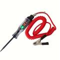 Car Test Pen Circuit Tester, Truck Voltage Digital Display Long Probe Pen With Light, Automotive Diagnostic Tools Auto Repair Tool