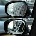 2pcs Car Anti-rain Clear Film Rear Lenses Protection Nozzle Waterproof Film Car Sticker Fittings95x135mm (3.74*5.3inches)