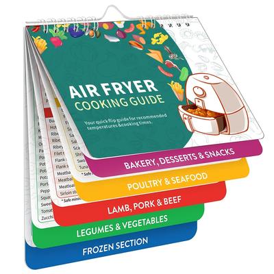 1pc Air Fryer Cheat Sheet Magnets Cooking Guide Booklet, Air Fryer Magnetic Cheat Sheet Set Cooking Times Chart, Cookbooks Instant Air Fryer Accessories Oven Cooking Pot Temp Guide Kitchen Conversion