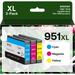 951XL Ink Cartridges Compatible Replacement for HP 951XL Ink Cartridges Combo Pack High Yield use with OfficeJet Pro