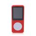 Piartly Portable MP3 MP4 Radio Player Audio Recorder Hiking Running Bluetooth-compatible 5.0 Video Music Playing Speaker Build-in Mic Red without Card