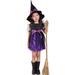 Kids Girls Halloween Fancy Dresses with Hat Dress Up Party Holiday Wear Dress Sets