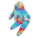 Gwiyeopda Toddler Baby Girl Tie Dye Tracksuit Outfit Top and Pants 2Pcs Clothes Jogging Suits