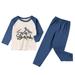 Youmylove Children Long Clothes Set Baby Warm Girls Home Wear Base Pajamas Children Wear Child Clothing