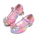 AJZIOJIRO Kids Girls Princess Shoes Little Girls Shoes Show Performance Dress Colorful Flower Children s Shoes Show Performance Shoes Big Girls High Heels