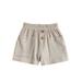 TheFound Toddler Baby Girl Boy Shorts Cotton Linen Loose Harem Shorts Elastic Waist Athletic Shorts Summer Jogger Shorts