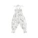 aturustex Stylish Baby Girls Summer Jumpsuit with Floral Print and Ruched Long Romper