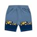 Elainilye Fashion Boys Sweatpants Summer Casual Sports Shorts Capris Boys Printed Sweatpants With Pocket 2-11 Years Blue