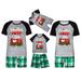 Awdenio Baby Christmas Pajamas for Family Xmas Matching Sets Short Sleeve Shirts and Plaid shorts Santa Christmas Tree Sleepwear Two-piece Sets