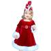 Quealent Girls Dress Female Big Kid Young Girls Fashion Dresses Toddler Baby Kids Girls Cute Chirstmas Dress Christmas Party Princess plus (Red 2-3 Years)