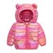 Elainilye Fashion Toddler Fleece Jacket Cute Baby Kids Jacket Girls Boys Down Jacket Hoodie Spring Infant Children s Coat For Girls Boys Pink