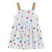 VERUGU Toddler Girl Dress Toddler Kids Baby Girls Fashion Cute Sleeveless Sweet Heart Print Slip Dress