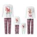 DuAnyozu Famliy Matching Pajama Sets With Santa Claus Patterns Christmas Sleepwear Jammies for Men Women Kids Xmas Clothes