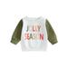 Canrulo Infant Toddler Baby Girl Boy Christmas Sweatshirt Long Sleeve Letter Tree Print Pullover Tops Clothes White 2-3 Years