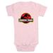 Infant s Jurassic Park Classic Bold T Rex Logo Light Pink 12 Months