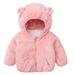 QUYUON Baby Hooded Fleece Jackets Kids Fleece Sweatshirt Jacket Baby Boy & Girl Sweater Outerwear Coat Toddler Full Zip Hoodie for Children Fuzzy Fleece Jackets with Hood 5T-6T