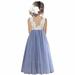 Kids $10 Under Girls Dress Elegant Floral Lace Dress Sleeveless Crew Neck Dress for Evening Party Save Big