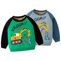 Esaierr Kids Toddler Boys Cotton Sweatsuit for Baby Spring Autumn Pullover Cartoon Sweatshirts 1-10Y Crewneck T-Shirt Sports Tops for Kids Baby Boys