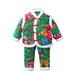 Ydojg Winter Outfit Set For Boys Girls Toddler Kids Girls Chinese Thickened New Year S Top Pants Clothing Outfit For 3-4 Years