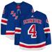 Braden Schneider New York Rangers Game-Used #4 Blue Set 2 Jersey from the 2023-24 NHL Season