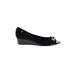 Anne Klein Sport Wedges: Black Print Shoes - Women's Size 10 - Peep Toe