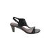 Donald J Pliner Heels: Black Solid Shoes - Women's Size 6 1/2 - Open Toe