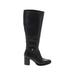 Sam Edelman Boots: Black Solid Shoes - Women's Size 7 1/2 - Round Toe