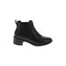 Cole Haan Ankle Boots: Chelsea Boots Chunky Heel Casual Black Print Shoes - Women's Size 6 - Round Toe