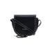 VALENTINO By Mario Valentino Leather Crossbody Bag: Pebbled Black Solid Bags