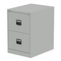 Qube by Bisley 2 Drawer Filing Cabinet Goose Grey