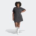 Shirtkleid ADIDAS ORIGINALS "TREFOIL DRESS" Gr. 3X (54/56), N-Gr, schwarz (black) Damen Kleider Weite Hosen
