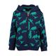 Sweatjacke BLUE SEVEN "kl Kn Sweatjacke, Kapuze" Gr. 98, dino orig Jungen Sweatjacken Sportjacken