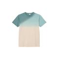 Kurzarmshirt S.OLIVER JUNIOR Gr. S (134/140), blau (petrol) Jungen Shirts T-Shirts