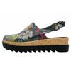 Sandale DOGO "Akita Fly Anywhere Damen Sandalen/ Sandaletten / Female", Damen, Gr. 36, Normalschaft, bunt (mehrfarbig), Lederimitat, casual, Schuhe Sommerschuh Clog, Vegan