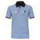 Poloshirt CASAMODA "CASAMODA Polo-Shirt uni" Gr. 5XL, blau (hellblau) Herren Shirts Poloshirts