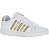 Sneaker K-SWISS "Court Tiebreak", Gr. 38, gold (weiß, gold), Leder, sportlich, Schuhe